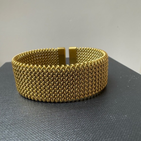 Statement Gold Painted Cuff - Picture 4 of 7